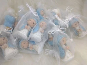 Mini Santinhas da Artesanato Flor de Lis - Artesanato e Personalizados