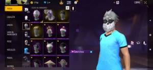 Conta nível 72, 11k de like, barbinha, sombra roxa - Free Fire