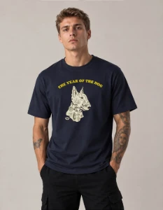 Camiseta Azul Marinho Bull Terrier