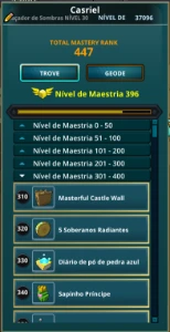 Trove Conta MR total 447 (15 max level) SH 36kPR - Steam