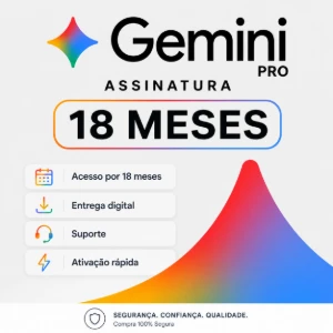 Google Gemini Ai Pro 18 Meses - Privado Garantia 30 dias - Inteligência Artificial