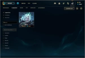Conta bronze 2 com TODOS os champs e 100 skins - League of Legends LOL