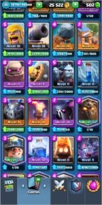 Conta clash royale baratinha