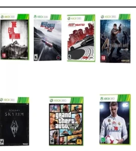 Jogos para Xbox 360 bloqueando e desbloqueado