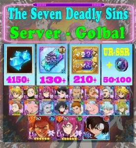 [GLOBAL]4100+ Diamonds Seven Deadly Sins 7DS Reroll Account