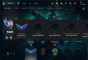 *PROMOÇÃO* Conta Diamante IV MMR Mestre/D1 - League of Legends LOL