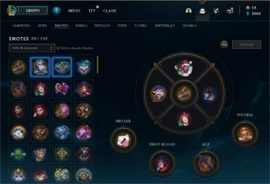 Conta Com 52 Skins e Quase Todos os Campeões - League of Legends LOL