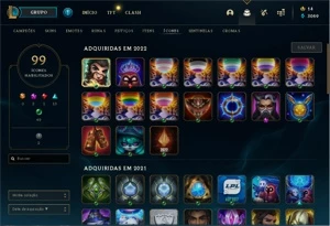 Conta Com 52 Skins e Quase Todos os Campeões - League of Legends LOL
