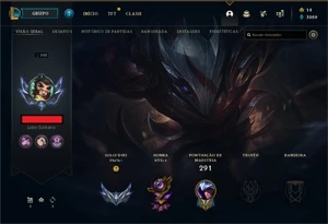 Conta Com 52 Skins e Quase Todos os Campeões - League of Legends LOL