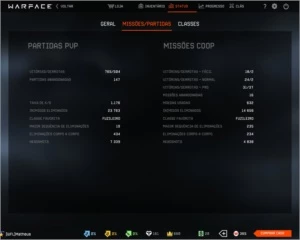 VENDO CONTA WARFACE PTT 61 COM 3 ARMAS DE CASH