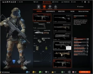 VENDO CONTA WARFACE PTT 61 COM 3 ARMAS DE CASH