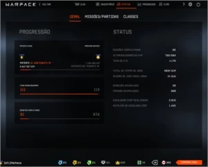 VENDO CONTA WARFACE PTT 61 COM 3 ARMAS DE CASH