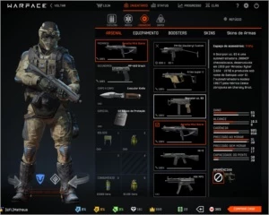VENDO CONTA WARFACE PTT 61 COM 3 ARMAS DE CASH