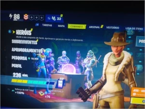 Conta Fortnite +100 Skins compradas + salve o mundo!