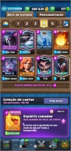 CONTA CLASH ROYALE-NVL 11,TODAS AS CARTAS,5000 TROFÉUS