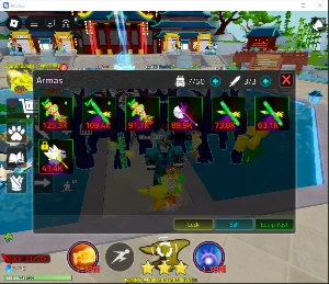 Conta no Roblox Weapon Fighting PC