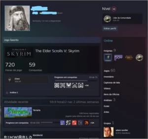 Conta Steam de 8 anos com 60 jogos