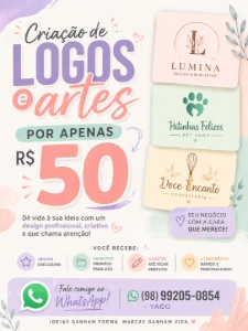 Faço logo marca profissional e identidade visual. - Serviços Digitais