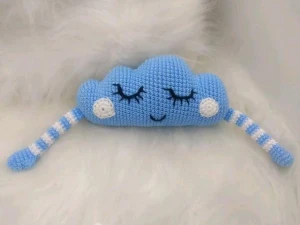 Amigurumi Nuvem de Crochê - Artesanato e Personalizados