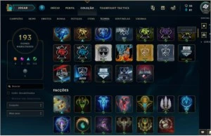 gold 4 (platina s7 e s8) 134 skins [todos os dados] - League of Legends LOL