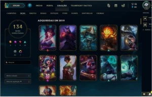gold 4 (platina s7 e s8) 134 skins [todos os dados] - League of Legends LOL