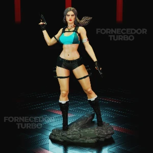 Lara Croft 3D - Arquivo .Stl Para Impressão 3D - Outros