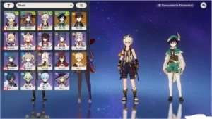CONTA GENSHIN VENTI, ZHONG, MONA, 1 ARMA 5* AR41 - Genshin Impact