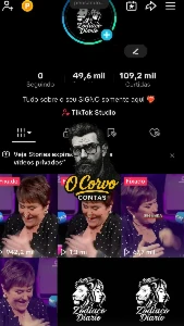 conta tiktok monetizada