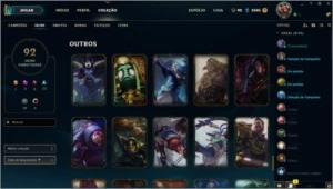 Conta LoL Diamante Solo&Flex+133Campeões +98Skins +144Ícones - League of Legends