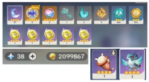 raiden, nilou, bennett c1 + 1 pet - Genshin Impact