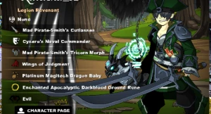 conta com 11 anos de game com varios rares - Adventure Quest World AQW