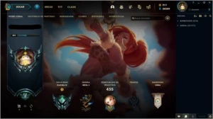 Conta plat 4 COM 406 skins - League of Legends LOL