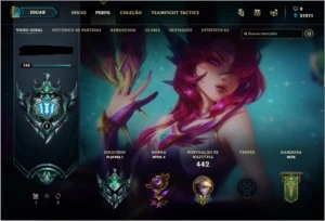 Conta de lol platina 1 - League of Legends