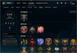 Conta de lol platina 1 - League of Legends