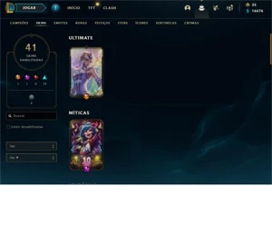 Conta de lol barata com bastante coisa - League of Legends
