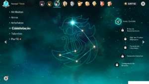 AR55 - Zhong C1, Ganyu C1, Venti C1, Andarilho, Hutao, Raide - Genshin Impact