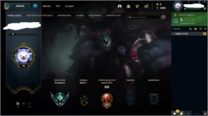 conta smurf PLATINA 3 - League of Legends LOL