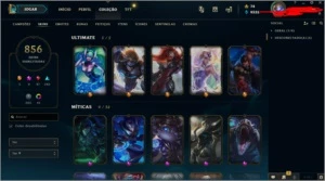 Conta league of legends 856 LOL