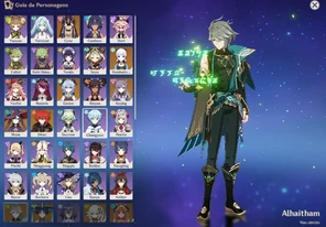 Conta genshin com personagens 5 estrelas - Genshin Impact