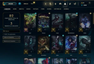 Prata 4 com 50 Champs e 7 Skins ( 150 Jogos ) - League of Legends LOL