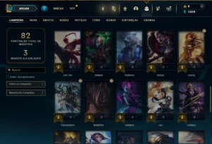 Prata 4 com 50 Champs e 7 Skins ( 150 Jogos ) - League of Legends LOL