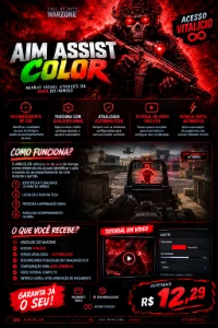 🎯 Aimcolor — Cod Warzone Atualizado Outubro/2026 Vitalicia - Outros