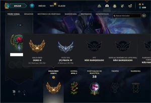 Conta ouro 2 com 26 Champs e 11 Skins - League of Legends LOL