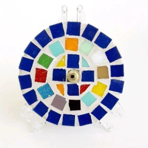 Porta Incenso Mosaico Gaudí Azul - Artesanato e Personalizados