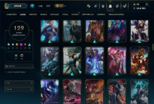 Platina 2 com TODOS os Champs e 129 Skins ( MAIN ADC ) - League of Legends LOL