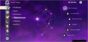 Keqing C1 e klee + lança celestial AR46 - Genshin Impact