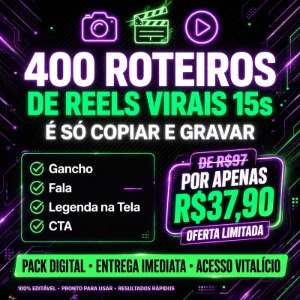 400 Roteiros de Reels Virais de 15 Segundos - Outros