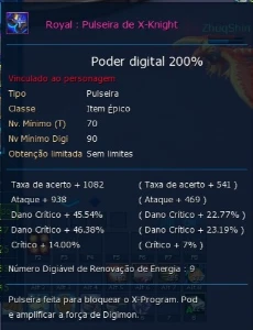 Conta Ladmo Server Omegamon - Digimon Masters Online