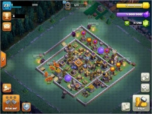 CLASH OF CLANS CV13 FULL + 11.500 GEMAS