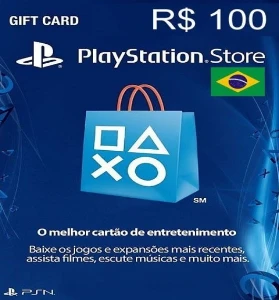 Cartão PSN R$ 100 Reais Playstation Store Digital [BR]